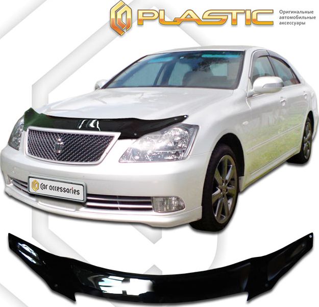 Дефлектор СА Пластик для капота (Classic черный) для Toyota Crown 180 2003-2008. Артикул 2010010105426