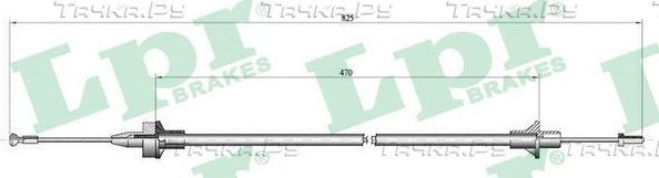 Трос сцепления LPR для Ford Escort V 1990-2000. Артикул C0078C