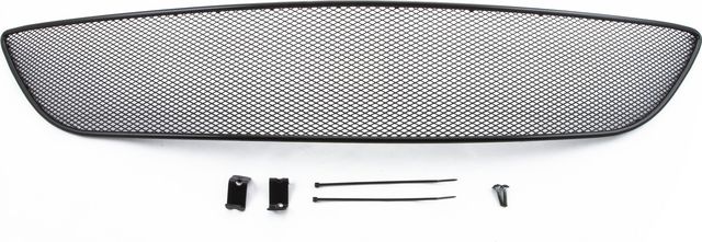 Сетка Arbori на решётку бампера, черная 10 мм для OPEL Astra GTC 2009-2014. Артикул 01-400304-101