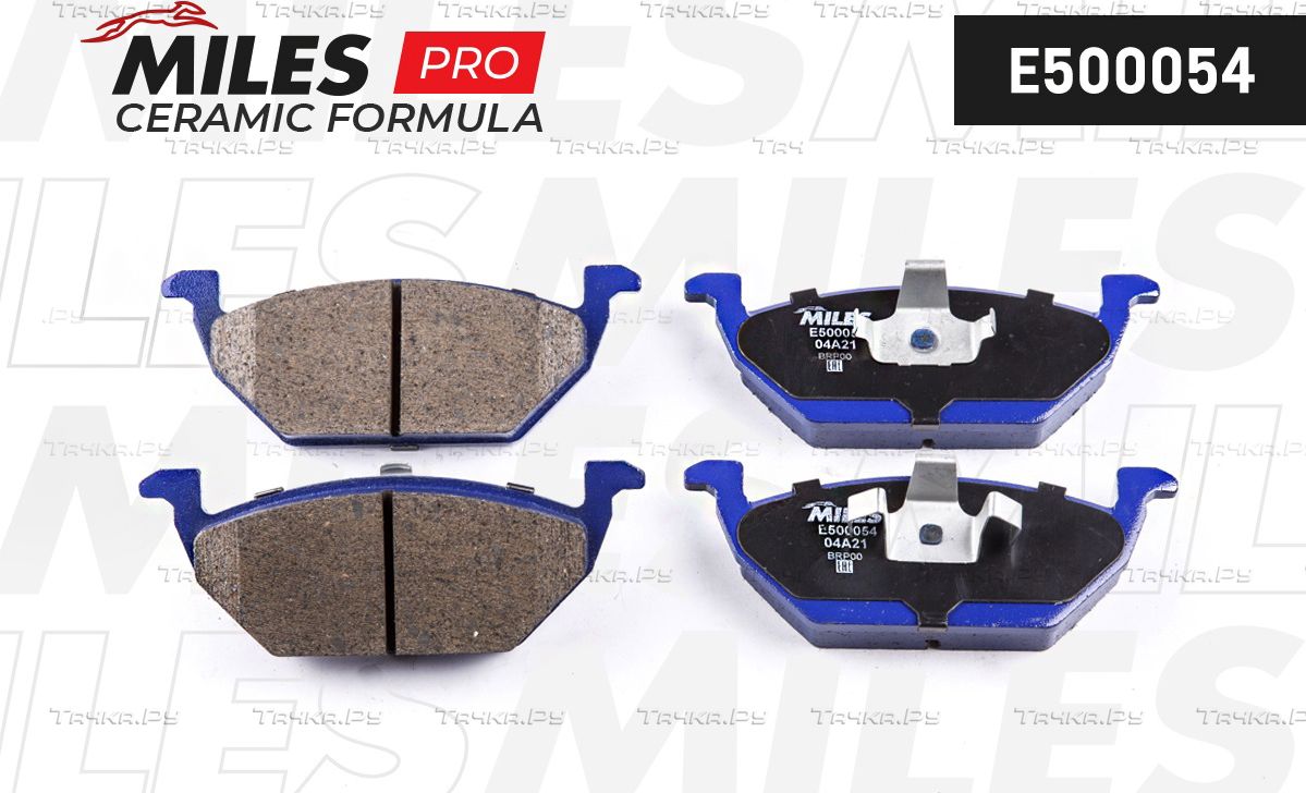 Тормозные колодки Miles (Керамика) для SEAT Leon I 1999-2006. Артикул E500054