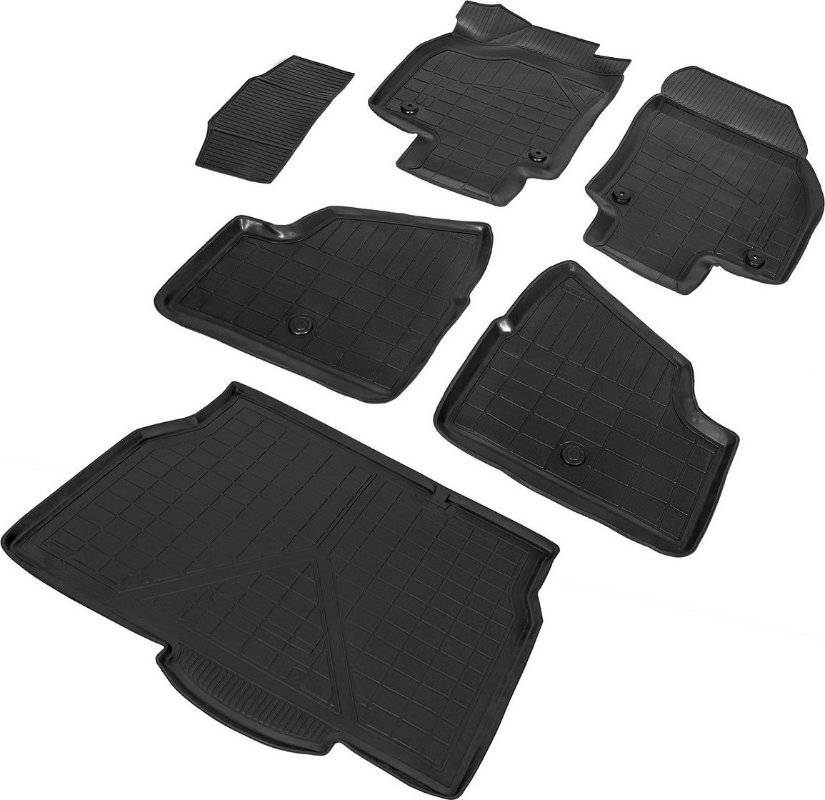 Комплект ковриков Rival для салона и багажника Opel Astra H хэтчбек 2004-2011. Артикул K14202003-1