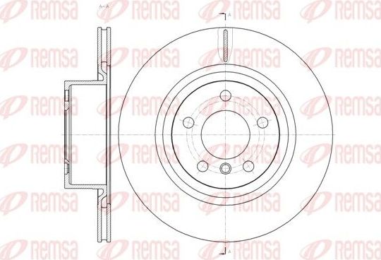 Тормозной диск Remsa. Артикул 61455.10