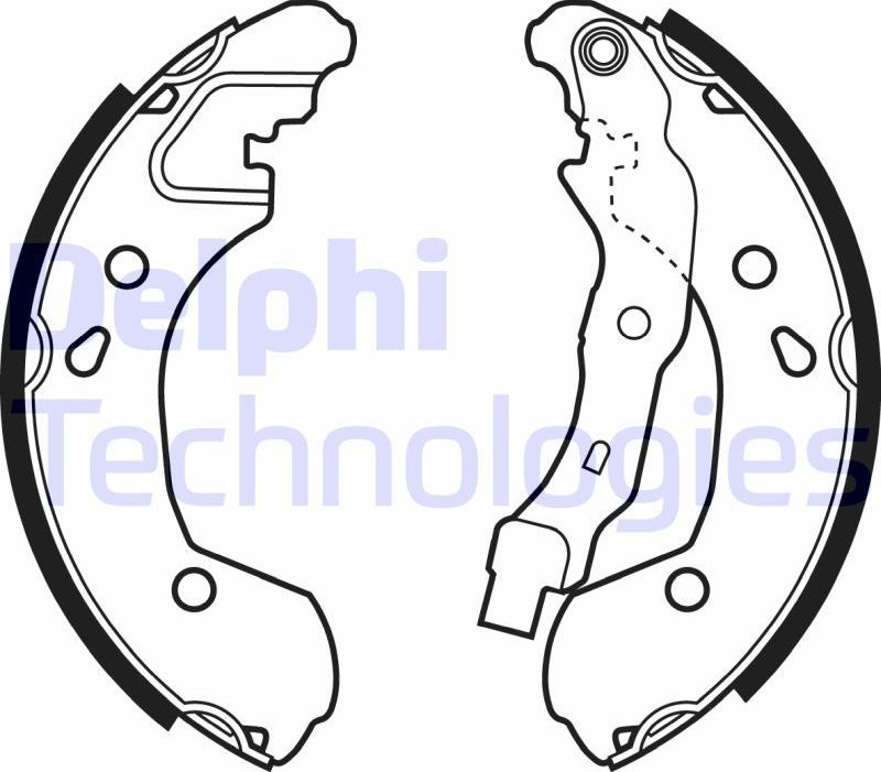 Тормозные колодки Delphi. Артикул LS1965