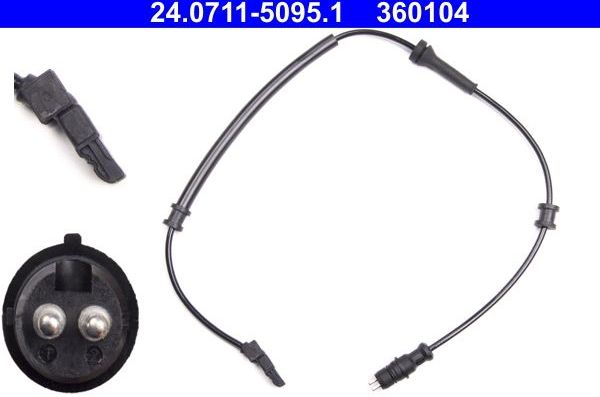 Датчик ABS ATE задний для Renault Laguna II 2001-2006. Артикул 24.0711-5095.1