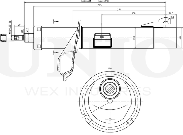 Амортизатор подвески (Unio). Артикул SAB-10158