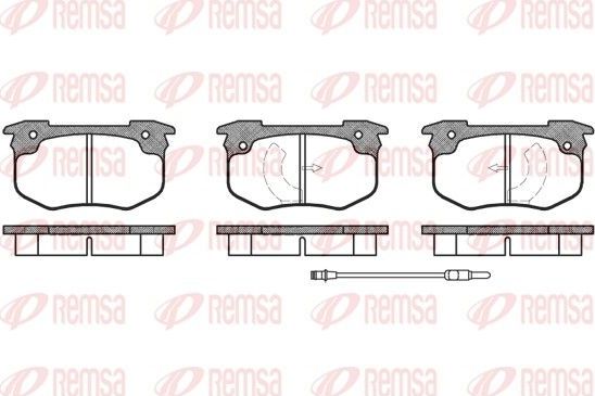 Тормозные колодки Remsa передние для Renault 20 1975-1983. Артикул 0029.02