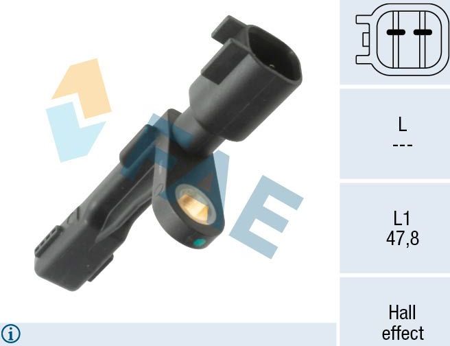 Датчик ABS FAE. Артикул 78610