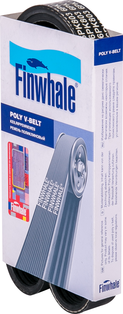Приводной ремень поликлиновой Finwhale. Артикул BP6PK803