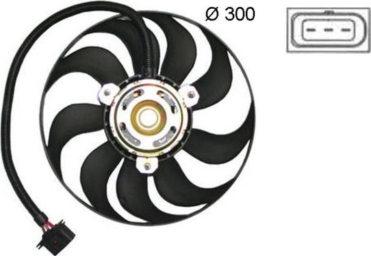Вентилятор радиатора двигателя Mahle Behr. Артикул CFF 377 000S