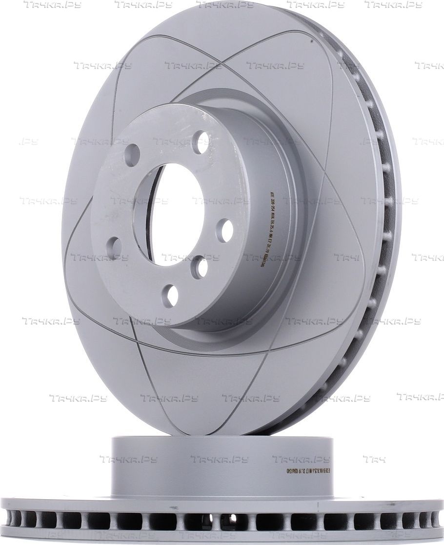 Тормозной диск ATE PowerDisc передний для BMW X4 I (F26) 2014-2018. Артикул 24.0328-0254.1