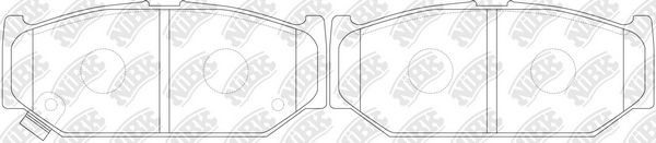 Тормозные колодки NiBK. Артикул PN9529