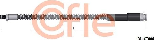 Тормозной шланг Cofle. Артикул 92.BH.CT006