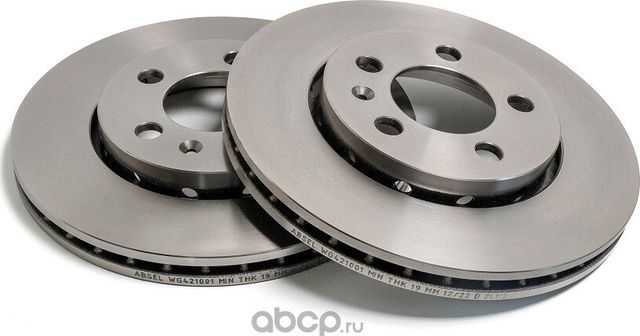 Диск тормозной передний (Absel). Артикул WG421001