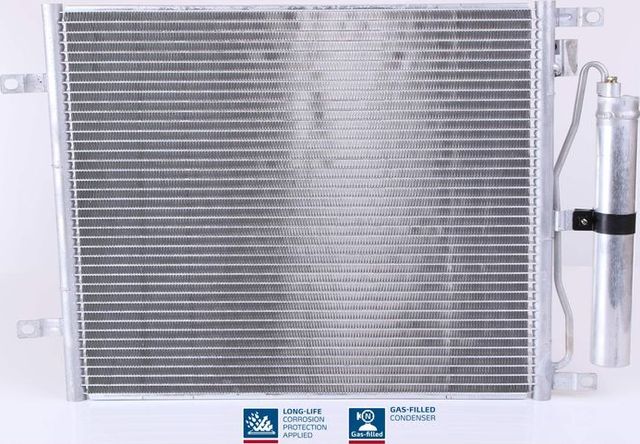 Радиатор кондиционера (конденсатор) Nissens (алюминий) для Nissan Micra K12 2003-2005. Артикул 940070