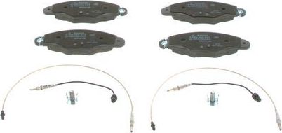 Тормозные колодки Bosch (Low-Metallic) передние для Citroen XM II 1994-2000. Артикул 0 986 424 511