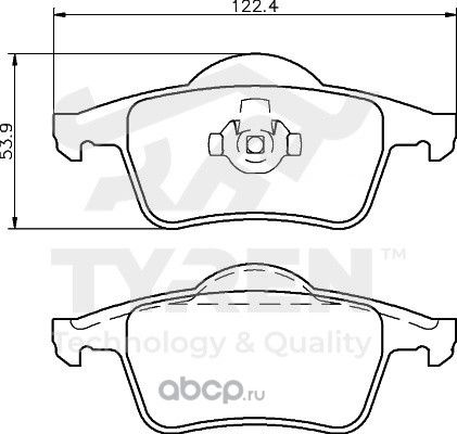Колодки тормозные (Tyren). Артикул TYR1220131