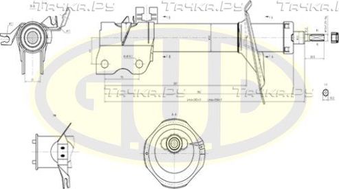 Амортизатор G.U.D.. Артикул GSA334360