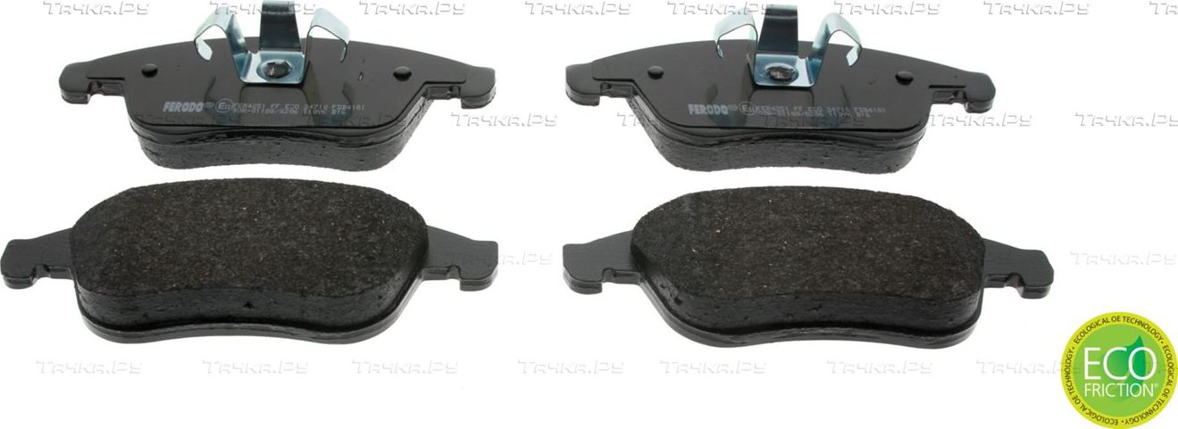 Тормозные колодки Ferodo Premier Eco Friction передние для Renault Grand Scenic III 2009-2015. Артикул FDB4181