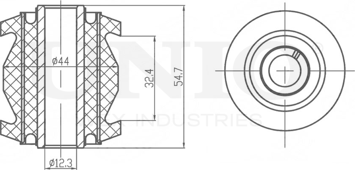 Сайлентблок поворотного кулака (Unio). Артикул RMP-20423