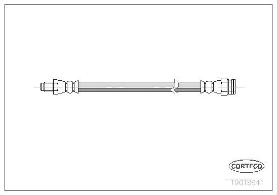 Тормозной шланг Corteco передний передний для Skoda Felicia I 1994-2001. Артикул 19018641