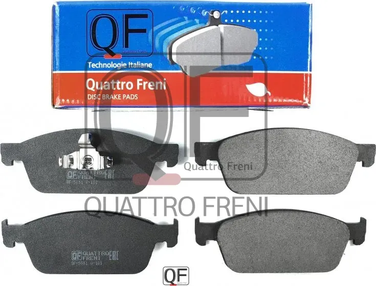 Колодки тормозные дисковые передние к-т (Quattro Freni). Артикул QF503100