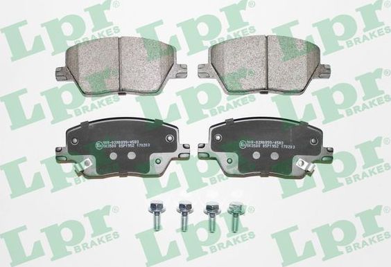Тормозные колодки LPR передние для Fiat Tipo 356 2015-2026. Артикул 05P1952