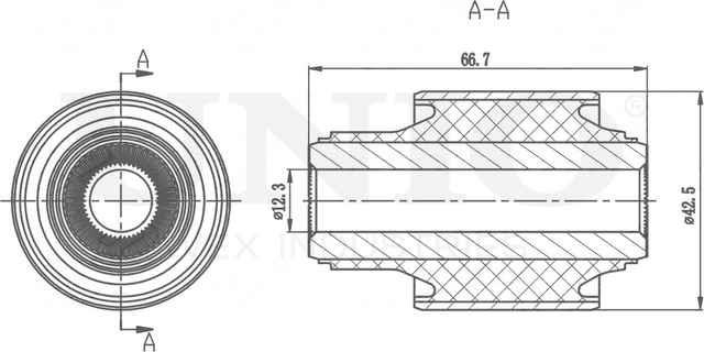 Сайлентблок рычага подвески (Unio). Артикул RMP-20443