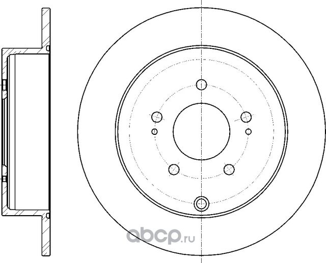 Диск тормозной (G-Brake). Артикул GR01783