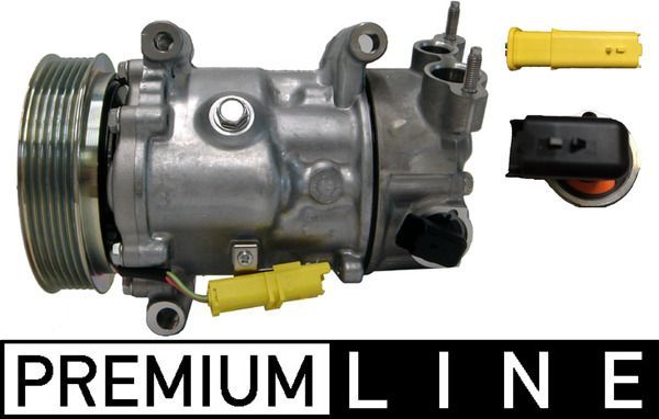 Компрессор кондиционера Mahle Premium для Peugeot 307 I 2000-2009. Артикул ACP 596 000P