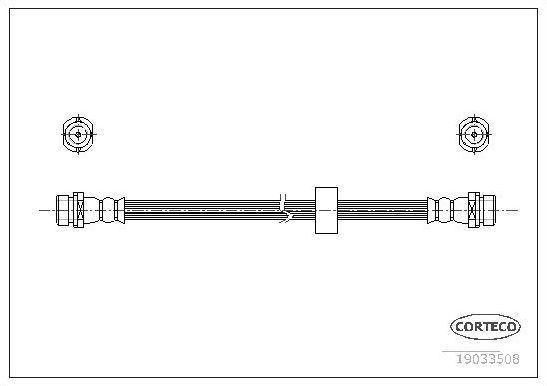 Тормозной шланг Corteco задний левый для Mazda Tribute I 2000-2008. Артикул 19033508