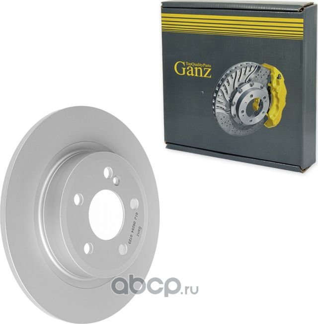 Диск тормозной задний с покрытием (Ganz). Артикул GIJ06254