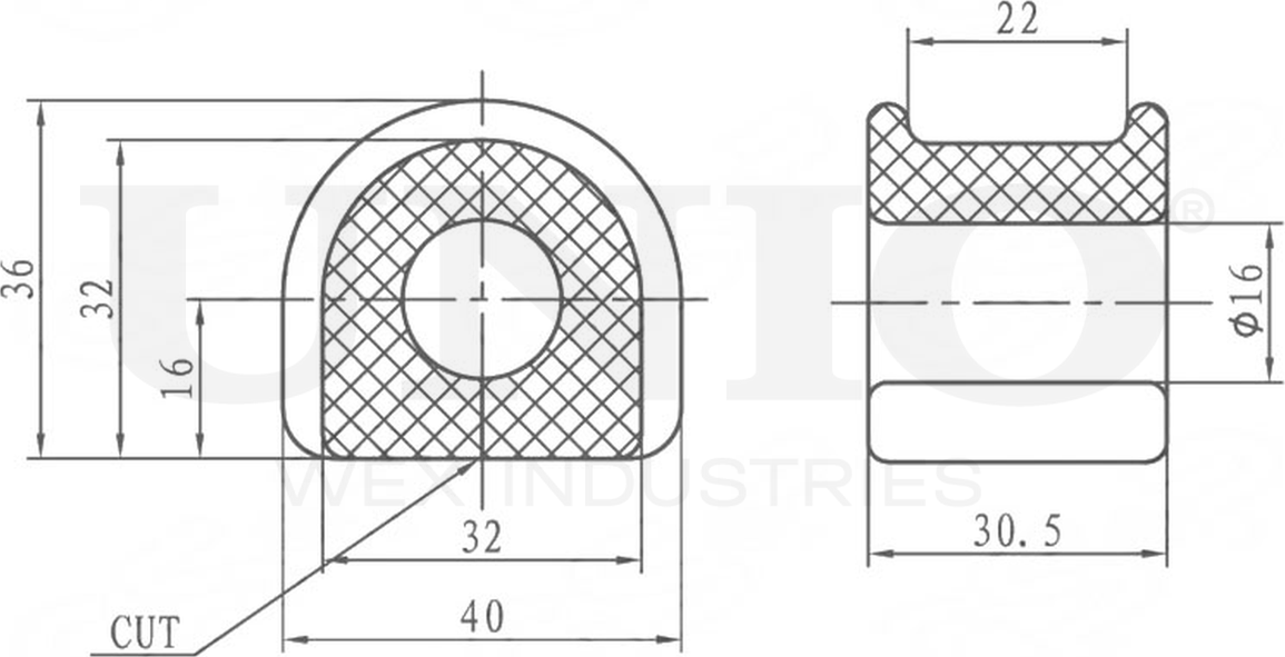 Втулка стабилизатора (Unio). Артикул RMP-10236