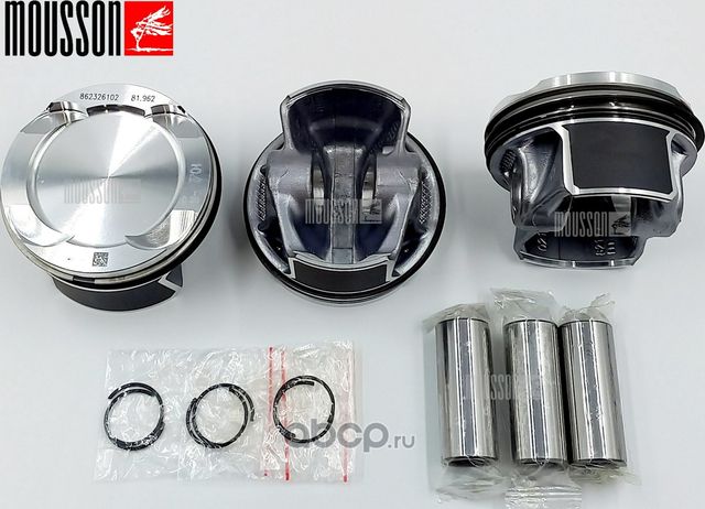 Поршень кольца ремонтные 0,5 мм комплект BMW 1,5T (Mousson). Артикул SPRB38A15C050