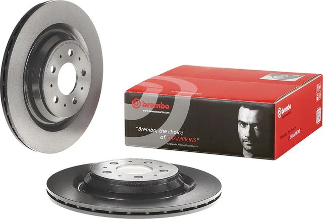 Тормозной диск Brembo PRIME LINE - UV Coated задний для Tesla Model 3 I 2018-2026. Артикул 09.N361.11