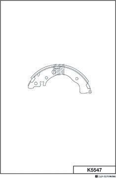 Тормозные колодки MK Kashiyama задние для Honda Insight II 2009-2014. Артикул K5547