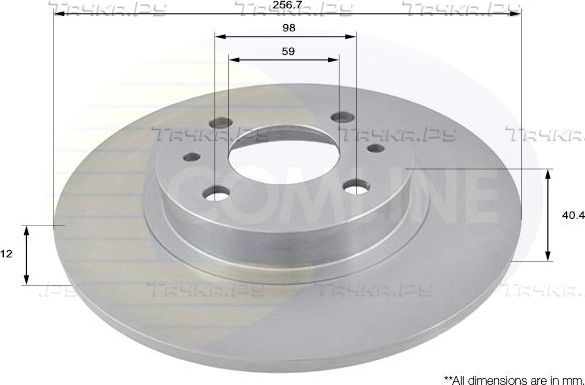 Тормозной диск Comline COATED. Артикул ADC1802