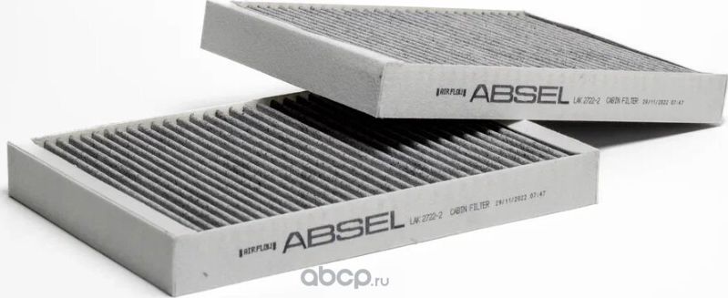 Фильтр салонный угольный (Absel). Артикул LAK27222