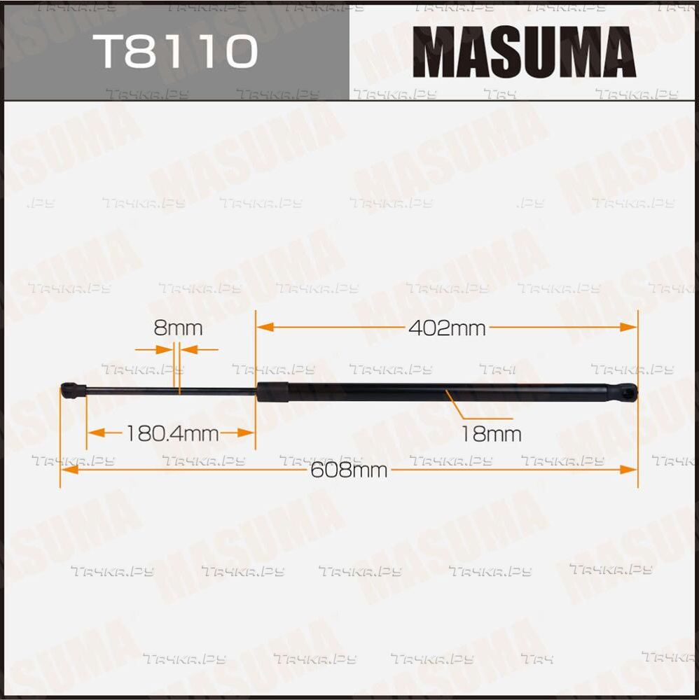 Амортизатор (упор) багажника Masuma для Nissan Note I 2006-2012. Артикул T8110