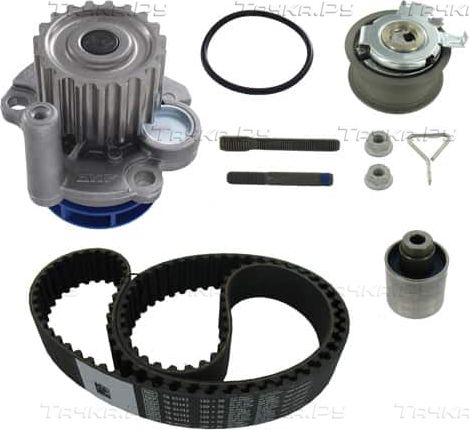 Помпа (водяной насос) с комплектом ремня ГРМ SKF для SEAT Leon I 2000-2006. Артикул VKMC 01250-1