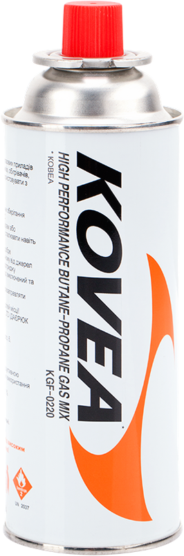 Баллон газовый цанговый Kovea Nozzle type gas 220 г. Артикул KGF-220