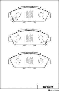 Тормозные колодки MK Kashiyama. Артикул D5053M