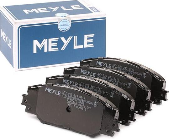 Тормозные колодки Meyle Original. Артикул 025 243 3717