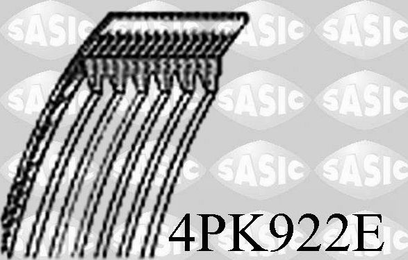 Приводной ремень поликлиновой Sasic. Артикул 4PK922E