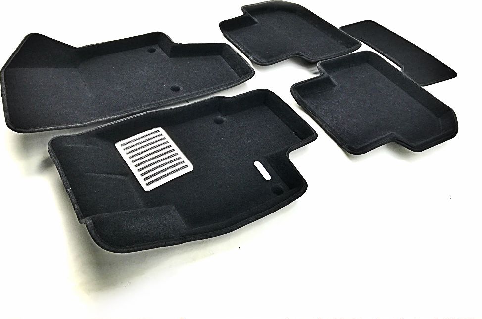 Коврики текстильные Euromat 3D Lux (Удлиненные) для салона Volkswagen Tiguan II 2016-2026. Артикул EM3D-005415