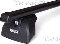 Багажник на крышу Thule SquareBar на штатные места для Nissan NV400 4-дв. Van 2010-2026 (Прямоугольные дуги). Артикул 762-753-3096