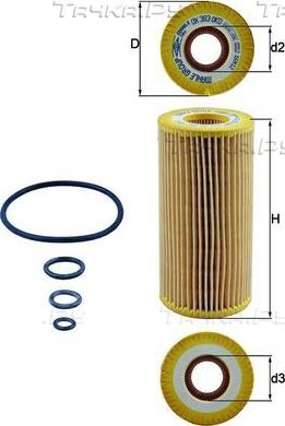 Масляный фильтр Mahle-Knecht для Maybach 57 I 2002-2012. Артикул OX 383D