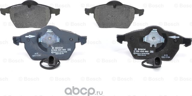 Колодки тормозные передние (Bosch). Артикул 986424482