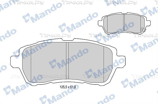 Тормозные колодки Mando. Артикул MBF015245