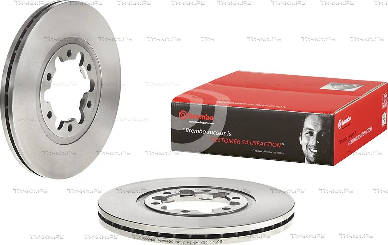 Тормозной диск Brembo PRIME LINE передний для Mazda B-series V 1999-2006. Артикул 09.A860.10