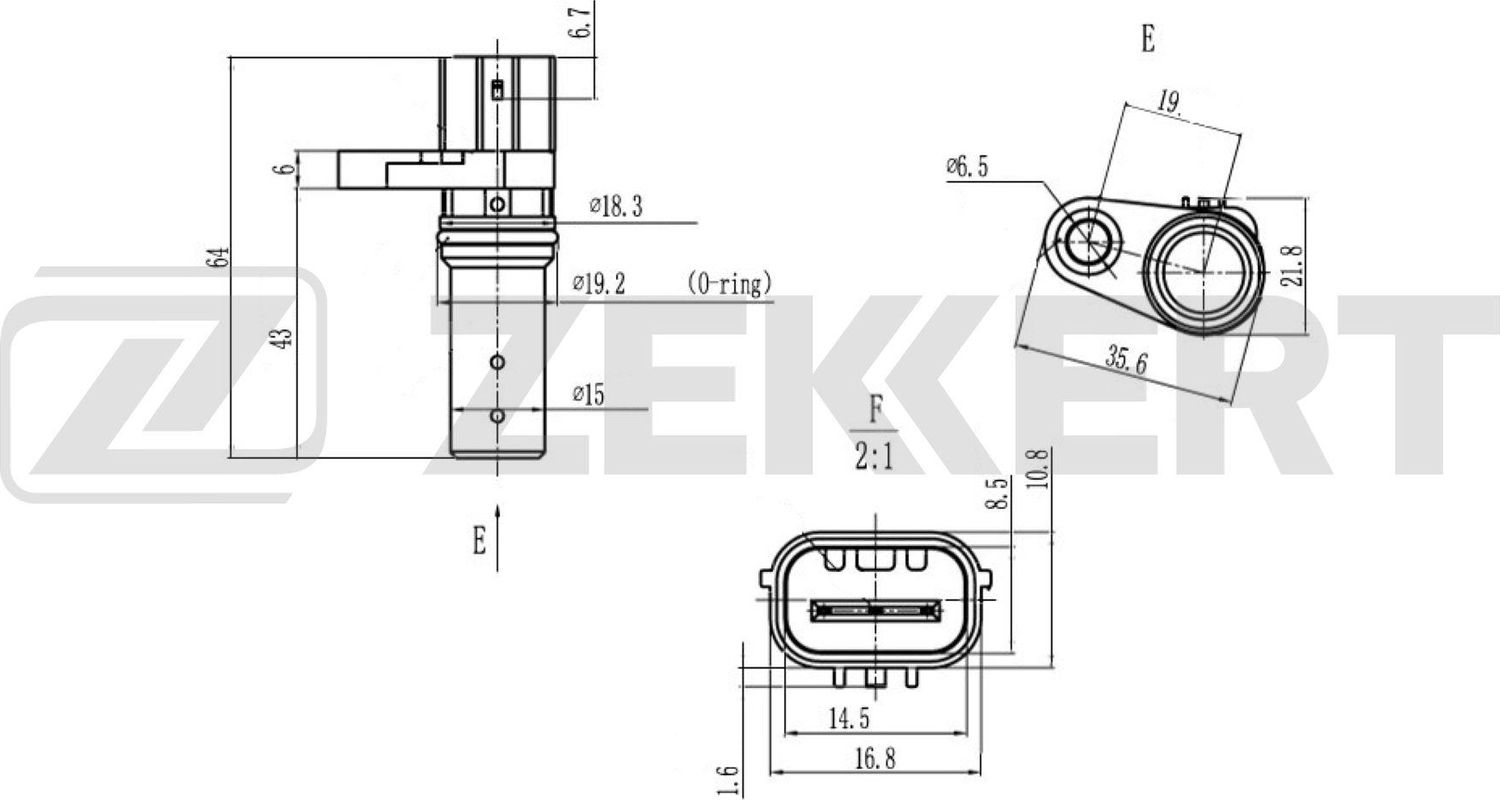 Датчик положения коленвала Zekkert. Артикул SE-4090